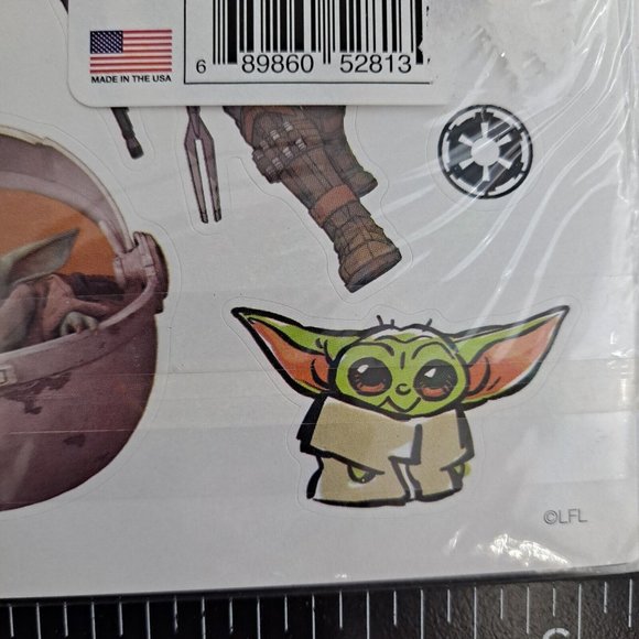 Star Wars Baby Yoda Coloring Book Holographic Sticker Set 2 pack - Picture 15 of 16